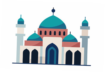 taj mahal vector illustration