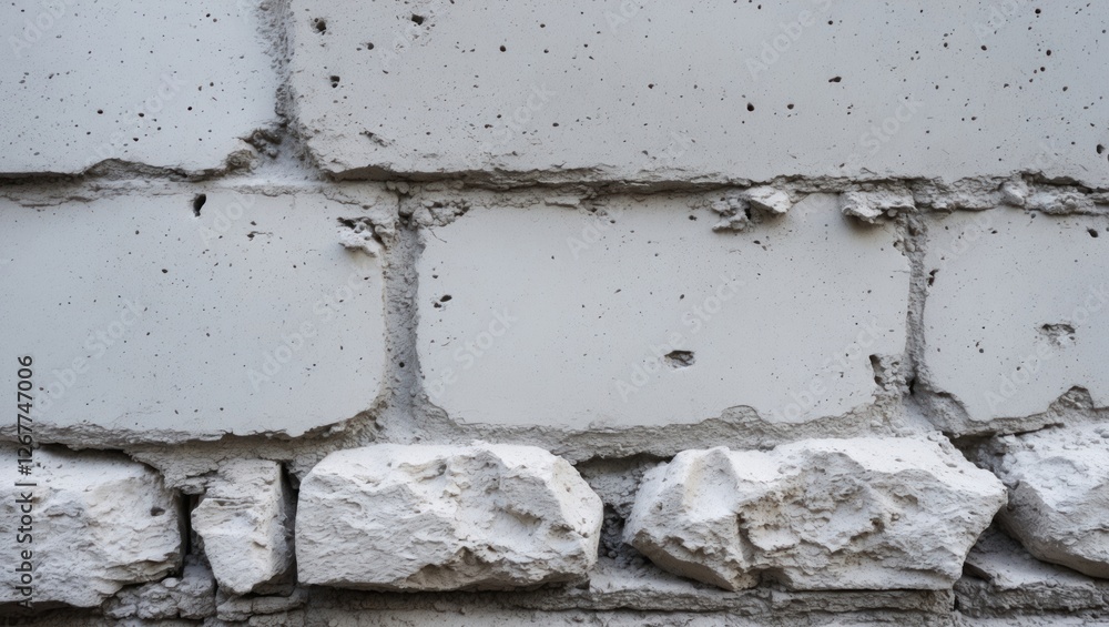 Poster textured brick wall with rough and smooth surface variations and visible mortar joints suitable for 