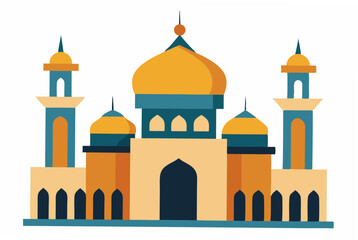 taj mahal vector illustration