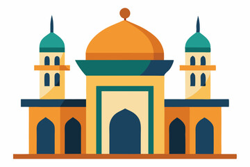 taj mahal vector illustration