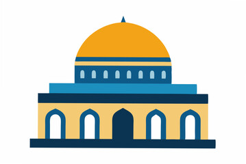 vector illustration of a blue mosque