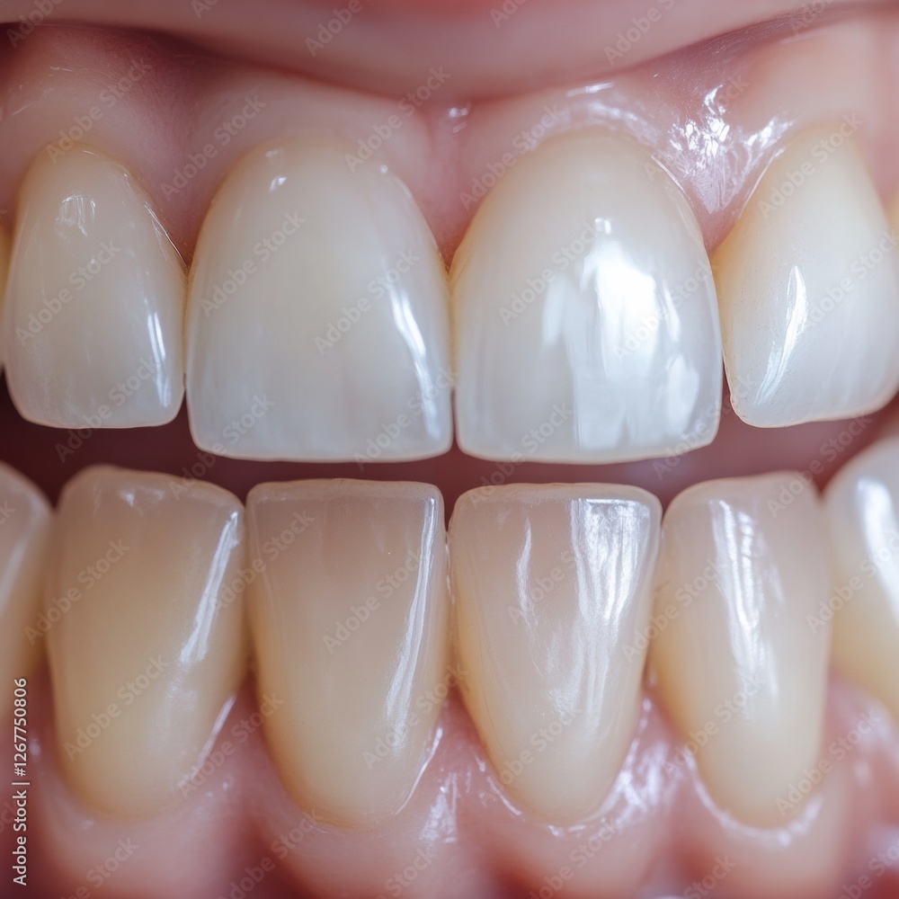 Aufkleber Transform your smile with effective teeth whitening techniques and noticeable results before and after. Generative AI