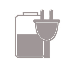 Obraz premium battery charging sign icon