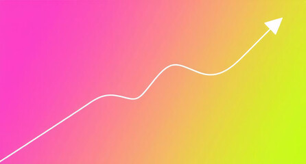 Line Growing Representing Economic Growth and Financial Progress