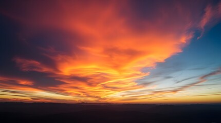 Fototapeta premium sunset in the sky