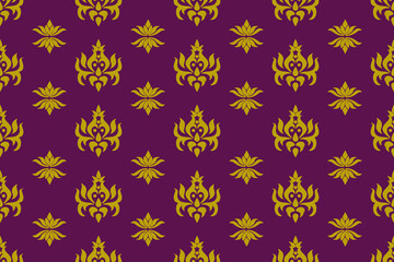 seamless lotus floral pattern wallpaper