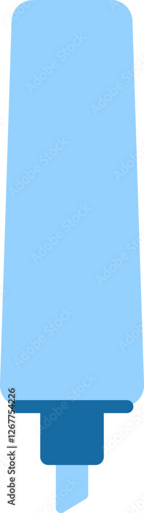 Poster light blue highlighter underlining important text is a simple yet effective way to organize and prio