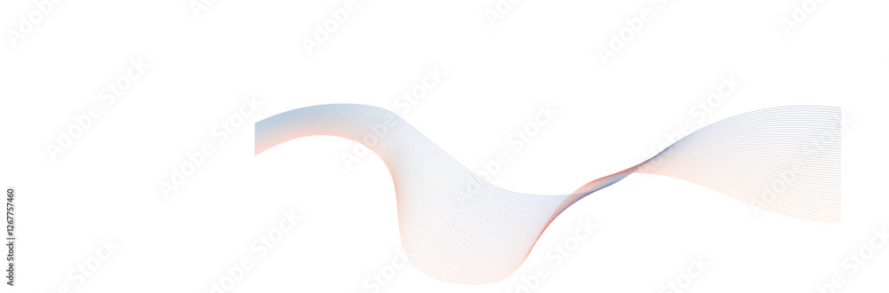 Poster vector glowing colorful wavy tech lines modern abstract background. technology wave lines with swirl