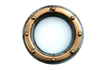 porthole on a white background