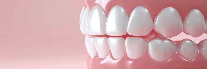 Close up view of teeth before and after whitening treatment showing healthy and bright smile transformation. Generative AI