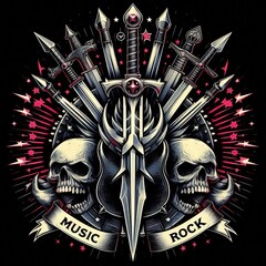 Rock metal album cover