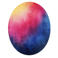 Obraz premium Soft Watercolor Gradient in an Oval Shape with Pastel Tones 