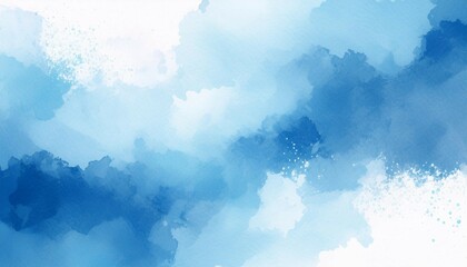 watercolor background blue white soft pastel ink splatter texture