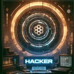 fiber optics background with lots light spots