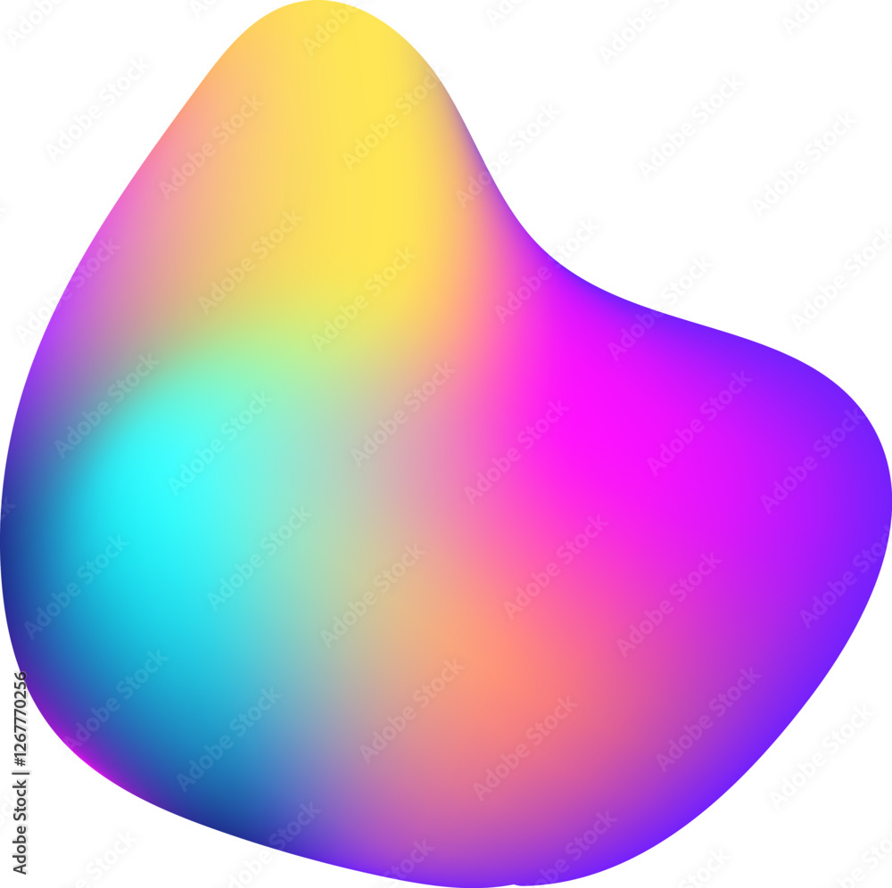 Poster smooth color transitions blend seamlessly, creating an eye catching visual with a modern and artisti