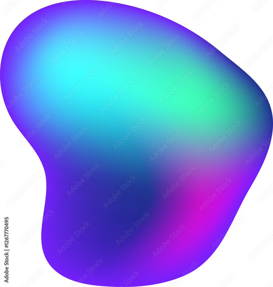 Poster colorful gradient background creating a modern and fluid shape design is perfect for websites, prese