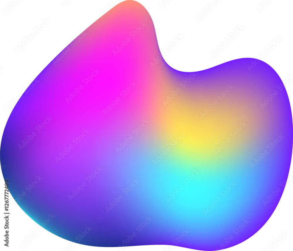 Poster colorful gradient background featuring a flowing liquid shape creates a vibrant and dynamic design, 