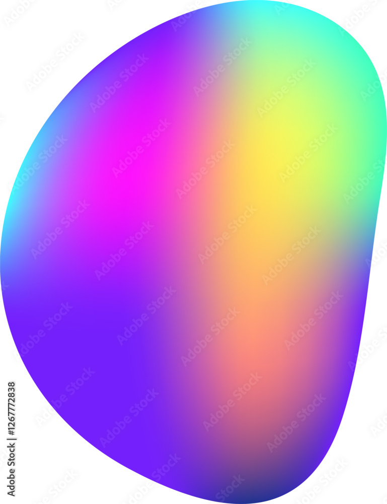 Poster smooth transitions and vibrant gradient create a modern and dynamic design in this colorful abstract