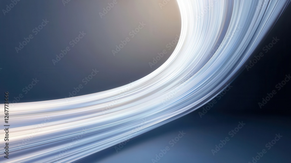 Poster abstract composition of light trails captured in a smooth flowing design for artistic backgrounds an