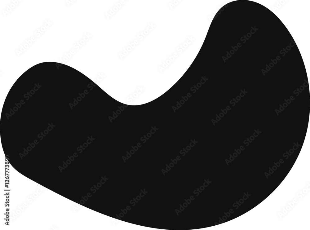 Poster dynamic random blob shape featuring smooth curves creates an abstract and organic design, enhancing 