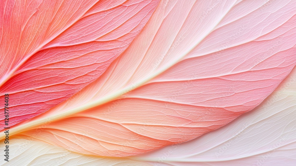 Aufkleber detailed analysis of the delicate surface of a flower petal showcasing subtle color variations and i