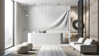 Minimalist Welcome: Reception Banner
