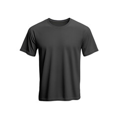 Dark Grey Crew Neck T-Shirt Mockup - Apparel Template for Design Presentation