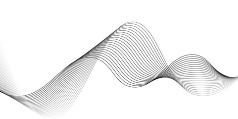 Abstract White and black wavy lines and geometric design and modern grid background. Abstract wave background. Element for design. Stylized line art. Curved wavy line, smooth stripe. colorful, form.