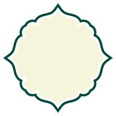 Islamic Square Ornamental Frame