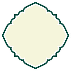 Islamic Square Ornamental Frame