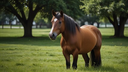 Fototapeta premium horse in the meadow