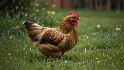 Fototapeta premium free range chicken