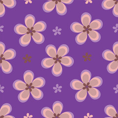 Vintage seamless floral pattern. Liberty style background of small pastel colorful flowers. Small flowers scattered over a white background. Stock vector for printing on surfaces