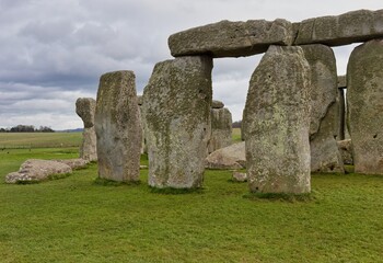 stonehenge in england at Stonehenge - Salisbury - Wiltshire - united kingdom