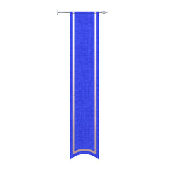 Blue Banner, 3d illustration Isolated on white background