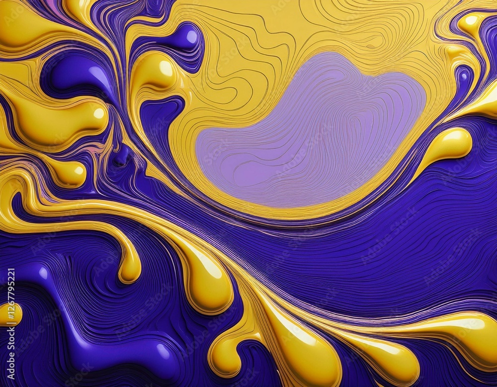 Aufkleber abstract background with melting liquid pattern and with some copy space area