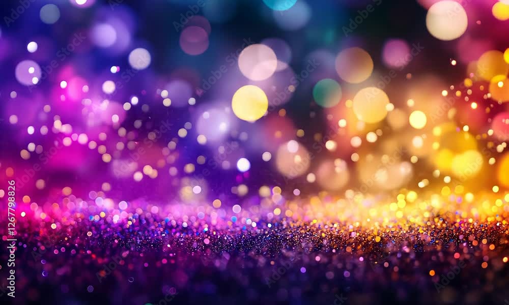 Poster vibrant celebration scene with colorful confetti explosion against a festive background. dynamic com