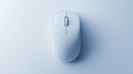 White Wireless Mouse with Minimalist Design