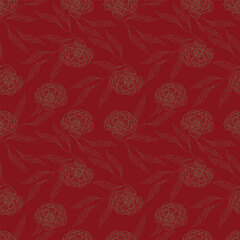 flower pattern textile design illustration