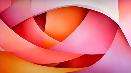 Curves of pink, orange, and red blend, evoking emotion and sparking creativity