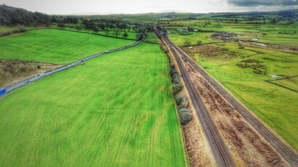 railway in the countryside