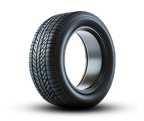 car wheel isolated on white background