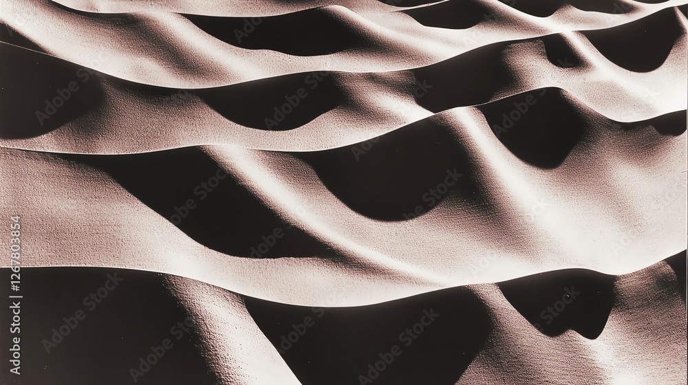 Aufkleber elegant and smooth texture of flowing fabric creating a serene and calming aesthetic.