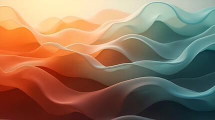 Obraz premium Soft Motion: Abstract Gradient Layers