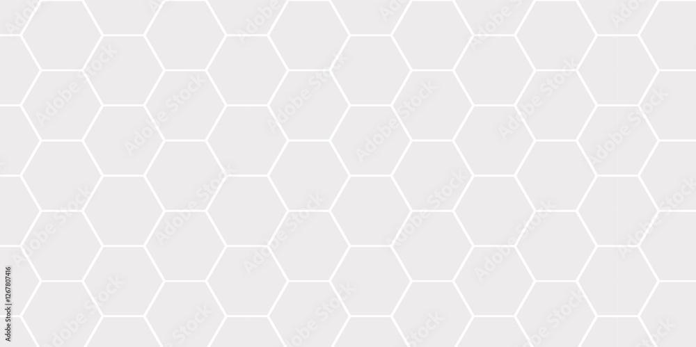 Aufkleber abstract white hexagon background design. white hexagon background. illustration. vector.