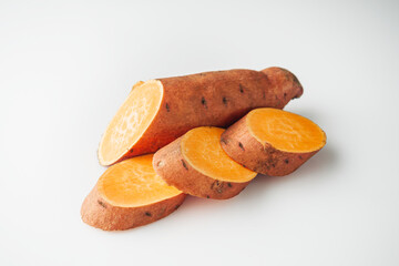 Sweet Potato Preparation Fresh, Organic and Rustic