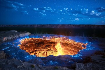 Exploring the mysterious burning gas crater of darvaza, turkmenistan  the gate to hell