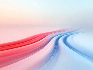 abstract Red and Blue Waves