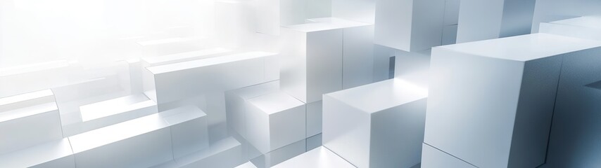 White Minimalist Geometric Background – Clean Abstract Pattern