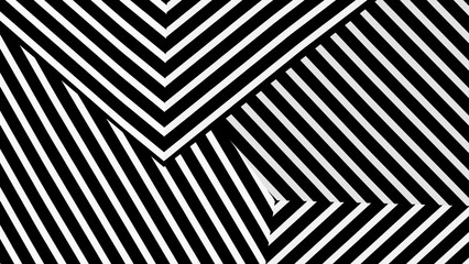 Abstract background with black and white stripes .Background in UHD format 3840x2160. 
